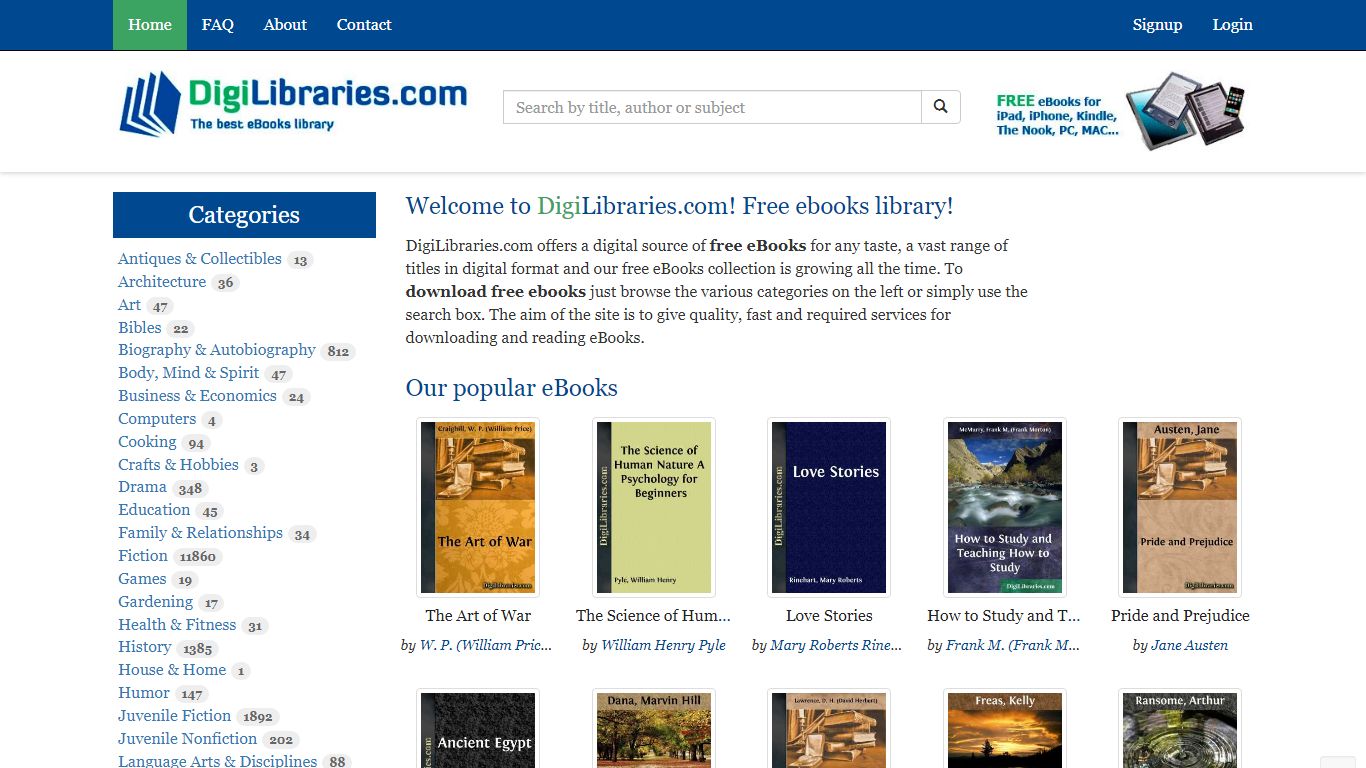 DigiLibraries.com - Free eBooks library